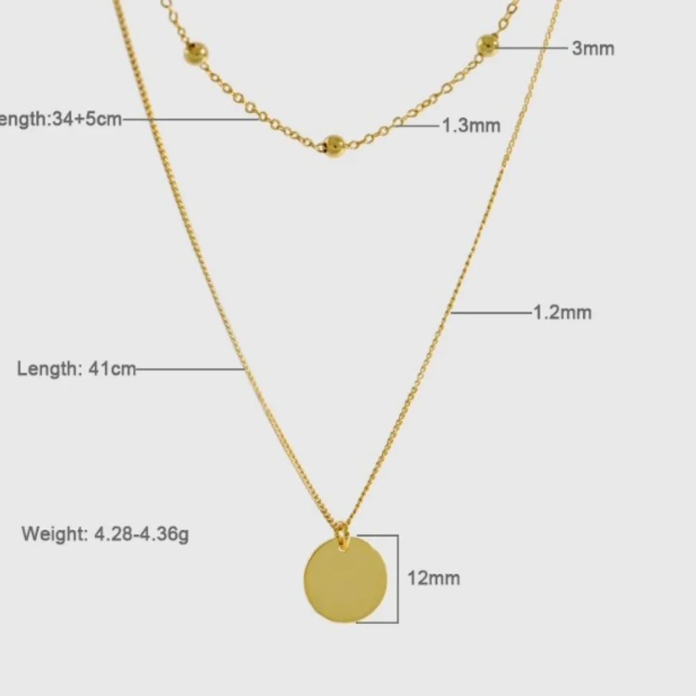 NEW Multi Layer Coin Necklace - Picture 9 of 10